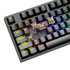 Herná klávesnica Genesis herná mechanická klávesnica THOR 404/RGB/Gateron Yellow Pro/Drôtová USB/US layout/Čierna