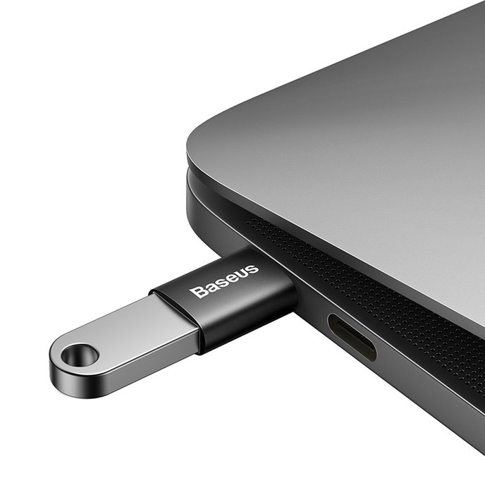 Baseus Converter Ingenuity Series Mini USB-A to Type-C, čierny