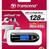 TRANSCEND Flash disk 128 GB JetFlash®790, USB 3.1 (R:90/W:40 MB/s) čierna/modrá
