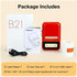 Štítkovač Niimbot Tiskárna štítků B21S Smart, červená + role štítků 210ks