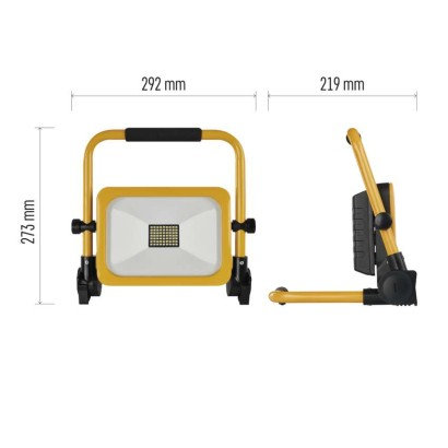 EMOS PRENOSNÝ NABÍJACÍ LED REFLEKTOR ACCO 30W,3000LM,IP54