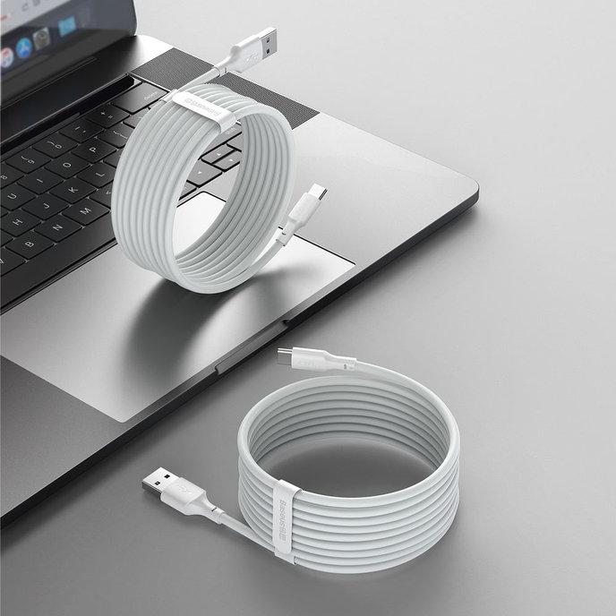 Baseus Wisdom USB-A/C kábel 1,5m 5A 2ks