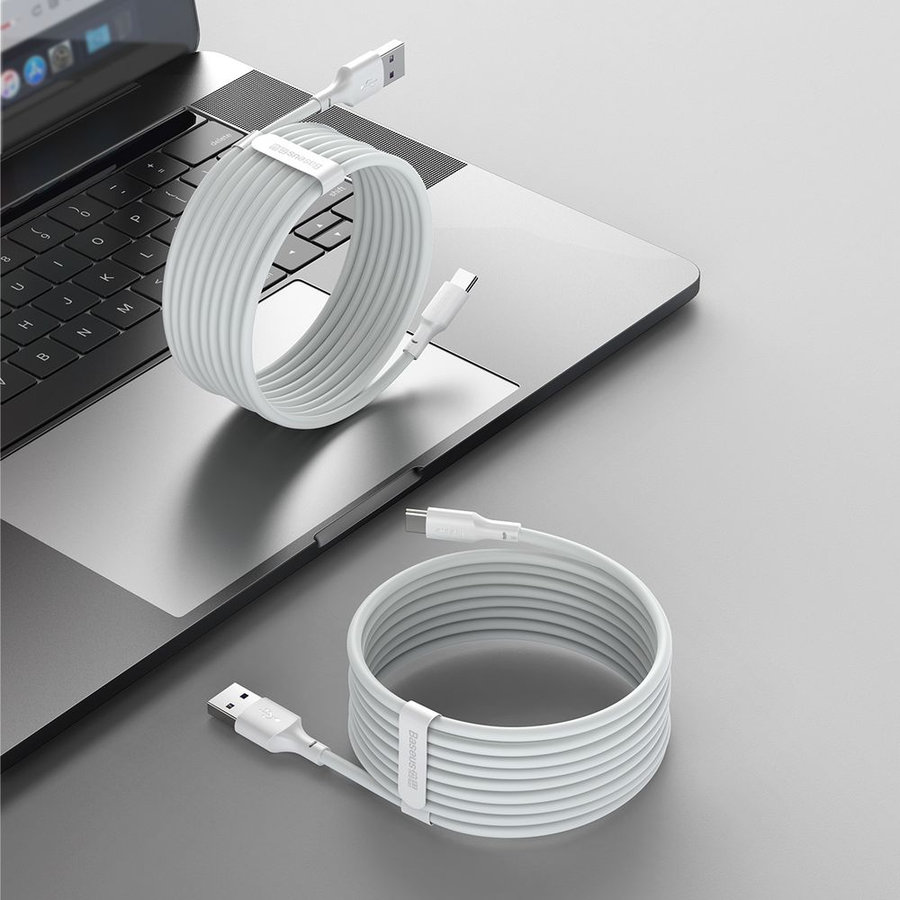 Baseus Wisdom USB-A/C kábel 1,5m 5A 2ks