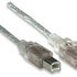 MANHATTAN USB kábel 2.0 Kábel A-B 3 m (strieborný)