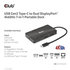 CLUB 3D Club3D Dokovací stanice USB Gen2 Type-C na Dual DisplayPort 4k60Hz 7-in-1 Portable Dock