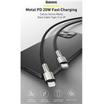 Baseus Cafule USB-C/Lightning 2m čierna PD 20W (CATLJK-B01)