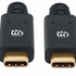 Kábel Manhattan USB-C, USB 3.1, Gen 1, USB-C samec na USB-C samec, 5 Gb/s, 2 m, čierna