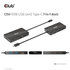 CLUB 3D Club3D Dokovací stanice USB Gen2 Type-C na Dual DisplayPort 4k60Hz 7-in-1 Portable Dock