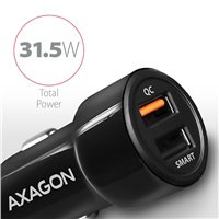 AXAGON PWC-QC5, QUICK a SMART nabíjačka do auta, 2x port QC3.0/AFC/FCP + 5V-2.6A, 31.5W