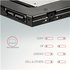Rám AXAGON RSS-CD09 pre 2.5" SSD/HDD na DVD, 9.5 mm, LED, hliník