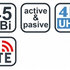 EVOLVEO Xany 2A LTE 230/5V, 45dBi aktivní pokojová anténa DVB-T/T2, LTE filtr