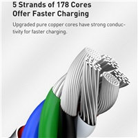 Baseus Cafule USB-C/Lightning 2m čierna PD 20W (CATLJK-B01)