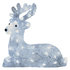 EMOS LED vianočný jelenček, 27 cm, vonkajší aj vnútorný, studená biela, časovač