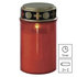 EMOS LED náhrobná sviečka červená, 2x C, vonkajšia aj vnútorná, teplá biela, časovač