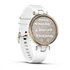 Garmin hodinky Lily Sport Cream Gold/White Silicone Band, EU