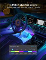 Govee Smart LED pásky do auta - RGBIC