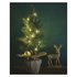 EMOS LED vianočný stromček, 52 cm, 3x AA, vnútorný, teplá biela, časovač