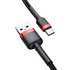 Baseus Cafule USB-A/C kábel 3A 0,5m čierny (CATKLF-A91)