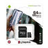 Karta Kingston 64GB micSDXC Canvas Select Plus 100R A1 C10 + adaptér SD