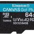 Kingston Canvas Go Plus A2/micro SDXC/64GB/UHS-I U3/Class 10/+ Adaptér