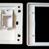 DATACOM WALL plate SA s rámčekom pre 2keystone (80 x 80)