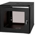 LEXI-Net 19" nástěnný rozvaděč Basic 9U 525x450, skleněné dveře, bez zad, rozložený, černý