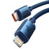 Baseus CAJY000203 Crystal Shine Series Datový Kabel USB-C - Lightning 20W 1,2m Blue