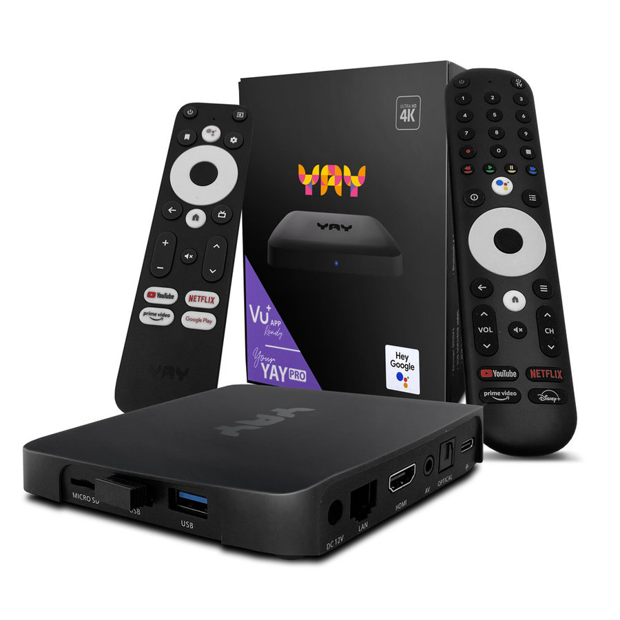 VU+ YAY GO PRO Android TV 10.0 IPTV