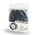 C-Tech CABLEXPERT stahovací pásky na suchý zip, 210mm, černé, 100ks v balení
