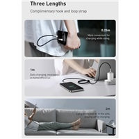 Baseus Cafule USB-C/Lightning 2m čierna PD 20W (CATLJK-B01)