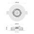 EMOS LED bodové svietidlo Exclusive biele, kruh 5W neutrálna b.