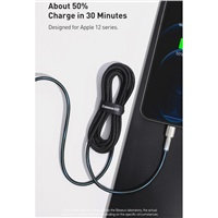 Baseus Cafule USB-C/Lightning 2m čierna PD 20W (CATLJK-B01)