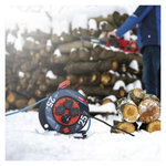 EMOS Weatherproof navijak kábla 25 m / 4 zásuvky / modrý / silikónový / 230 V / 1,5 mm2
