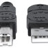 MANHATTAN vysokorýchlostný kábel USB pre zariadenia, samec typu A na samec typu B, 0,5 m, čierny