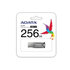 ADATA UV350/256GB/USB 3.2/USB-A/Strieborná