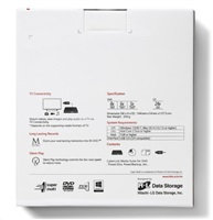 HITACHI LG - externá mechanika DVD-W/CD-RW/DVD±R/±RW/RAM GP60NS60, Slim, Silver, box+SW