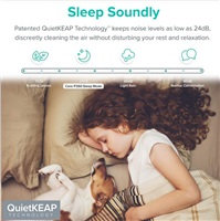 Levoit Core PET 350 čistička vzduchu - prostory se zvířaty, bílá