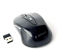 Bluetooth optická myš Gembird/Cestovná/Optická/1 600 DPI/Bezdrôtová USB/Čierna