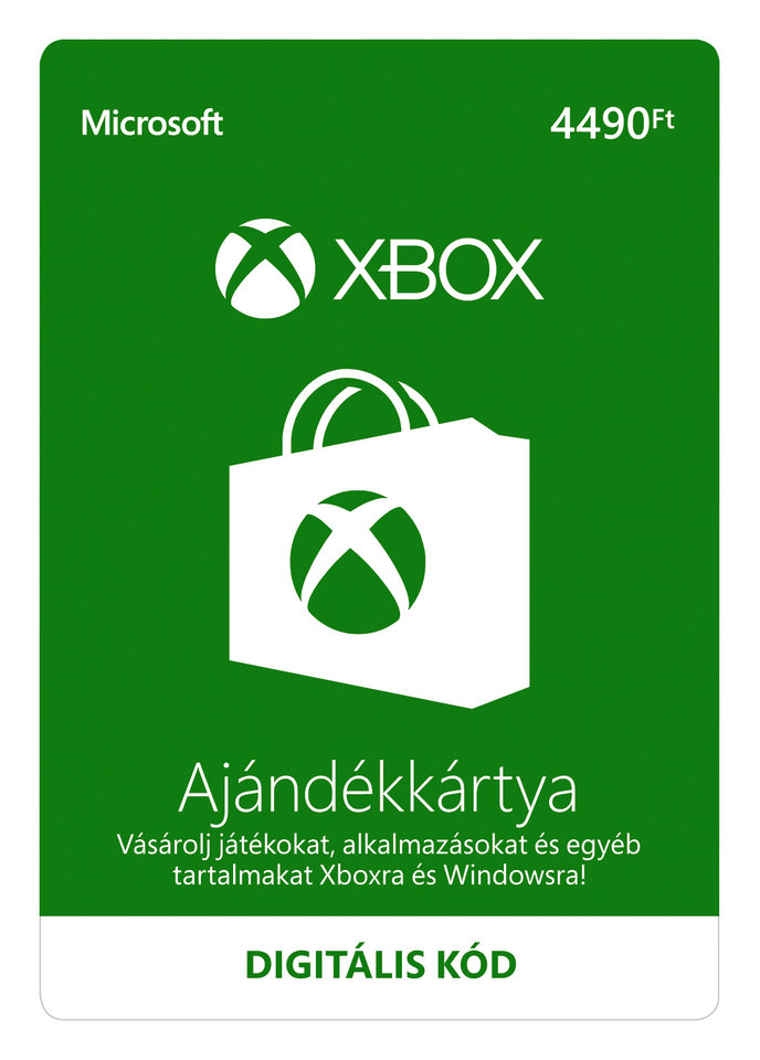 MICROSOFT ESD XBOX - Dárková karta Xbox 4490 HUF