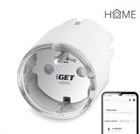iGET HOME Power 1 - WiFi chytrá zásuvka 230V, samostatná, měření spotřeby, 3680W, 16 A