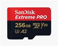 SanDisk Extreme PRO/micro SDXC/256GB/UHS-I U3 / Class 10/+ Adaptér