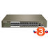 Tenda TEF1126P-24-250W PoE AF/AT switch - 24x PoE 100 Mb/s + 2x Uplink 1Gb/s RJ45/SFP, PoE+ 225W