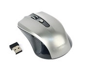 Bluetooth optická myš Gembird MUSW-4B-04-BG/Cestovní/Optická/Bezdrátová USB/Černá-stříbrná