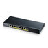 Zyxel GS1900-8HP v3 8-portový stolový gigabitový webový inteligentný PoE switch: 8x Gigabit metal, IPv6, PoE budget 70W