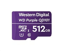 WESTERN DIGITAL Karta WD MicroSDXC 512GB Purple WDD512G1P0C Class 10 (R:100/W:60 MB/s)