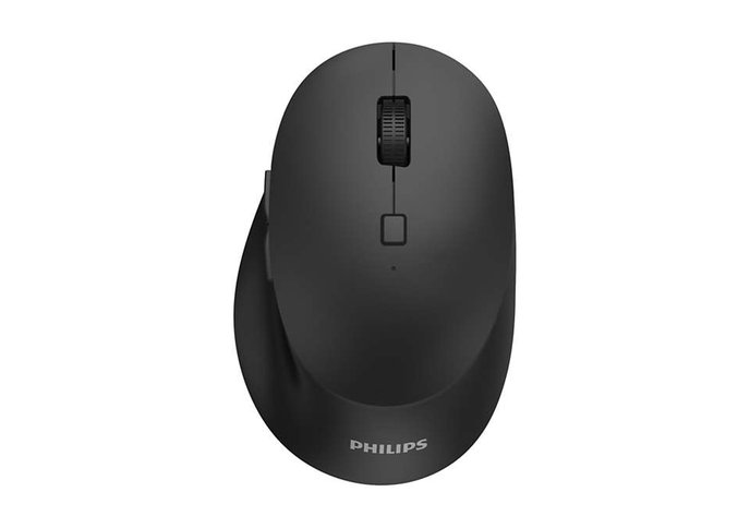 Bluetooth optická myš Philips SPK7607B/Ergonomická/Optická/Pre pravákov/3 200 DPI/USB+BT/Čierna