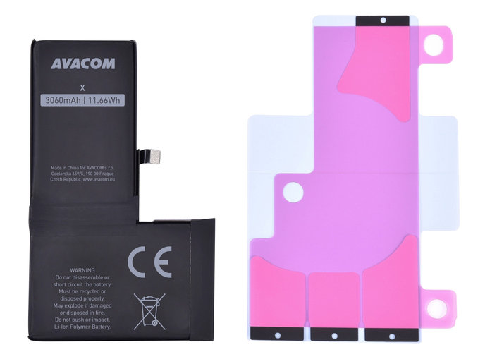 AVACOM batéria pre Apple iPhone X - vysokokapacitný, Li-Ion 3,81 V 3060mAh (náhrada 616-00346)