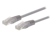 C-TECH patchcord Cat5e, UTP, sivý, 1,5 m