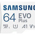 Samsung EVO Plus/micro SDXC/64GB/UHS-I U1 / Class 10/+ Adaptér/Biela