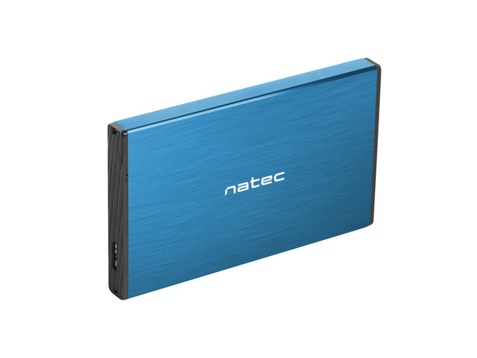 Externý box pre HDD 2,5" USB 3.0 Natec Rhino Go, modrý, hliníkové telo